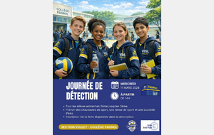 Section volley 26-27 au collège Pagnol